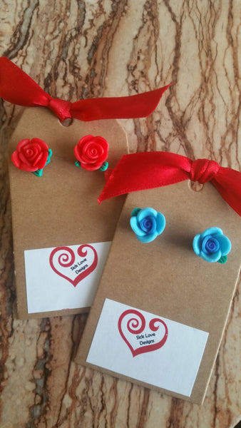 Rosebud Stud Earrings