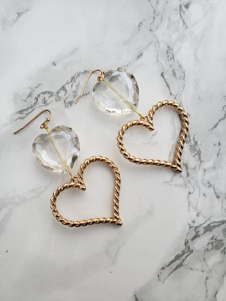 Double Hearts Earrings