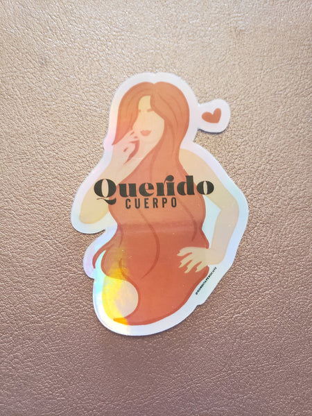 Holographic Querido Cuerpo Sticker