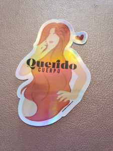 Holographic Querido Cuerpo Sticker