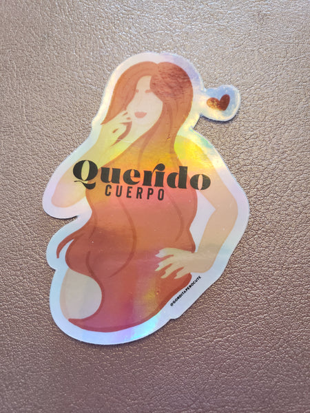 Holographic Querido Cuerpo Sticker