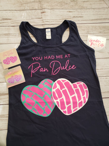 *Navy Blue Tank Tops* - You Had Me at Pan Dulce