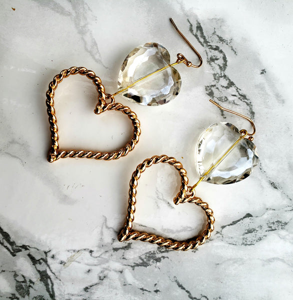 Double Hearts Earrings